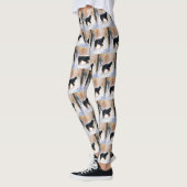 Berner Mountain liet het sneeuwen Kerstmis Leggings (Links)