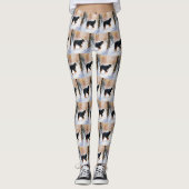 Berner Mountain liet het sneeuwen Kerstmis Leggings (Voorkant)