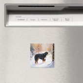 Berner Mountain liet het sneeuwen Kerstmis Magneet (Insitu (Vaatwasser))