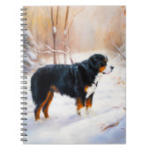 Berner Mountain liet het sneeuwen Kerstmis Notitieboek (Voorkant)