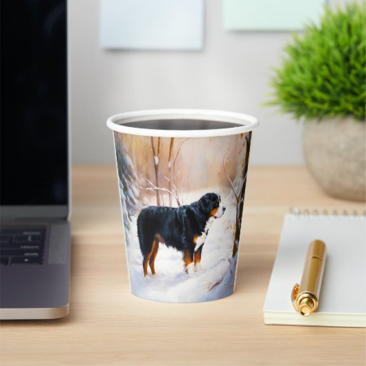 Berner Mountain liet het sneeuwen Kerstmis Papieren Bekers (Insitu)