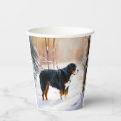 Berner Mountain liet het sneeuwen Kerstmis Papieren Bekers (Voorkant)
