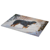 Berner Mountain liet het sneeuwen Kerstmis Snijplank (Hoek)