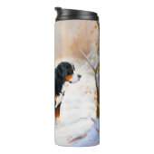 Berner Mountain liet het sneeuwen Kerstmis Thermosbeker (Geroteerd rechts)