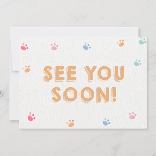 Berner Mountain Pawty Puppy Verjaardag Roze Foto Kaart (Achterkant)