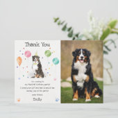 Berner Mountain Puppy Dog Verjaardag Dank u kaart (Staand voorkant)