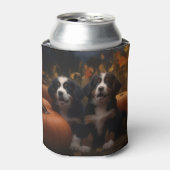 Berner Mountain Puppy Herfst Delight Pompoen Blikjeskoeler (Blikje Voorkant)