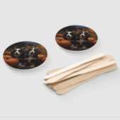 Berner Mountain Puppy Herfst Delight Pompoen Handwaaier (Niet-gemonteerd)