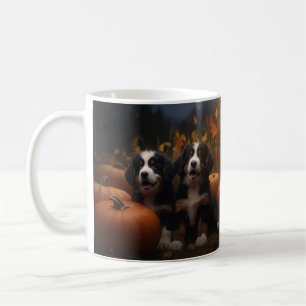 Berner Mountain Puppy Herfst Delight Pompoen Koffiemok
