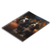 Berner Mountain Puppy Herfst Delight Pompoen Notitieboek (Linkerzijde)