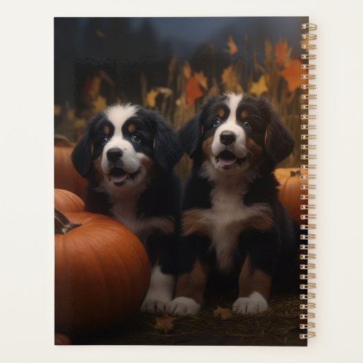 Berner Mountain Puppy Herfst Delight Pompoen Planner (Achterkant)