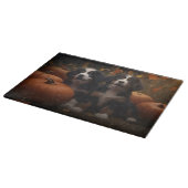 Berner Mountain Puppy Herfst Delight Pompoen Snijplank (Hoek)