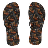 Berner Mountain Puppy Herfst Delight Pompoen Teenslippers (Voetbed)