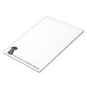 Berner Mountain Puppy Personaliseren Notitieblok (Schuin)