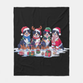 Berner Mountain Santa hat gewei elf Kerstmis Fleece Deken (Voorkant)