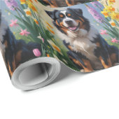 Berner Mountain Spring bloemen schilderen Cadeaupapier (Rol Hoek)