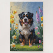 Berner Mountain Spring bloemen schilderen Legpuzzel (Verticaal)