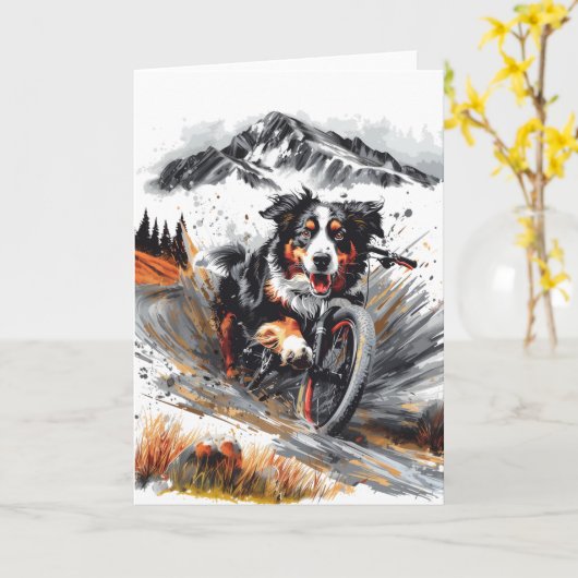 Berner mountainbike in de bergen kaart (Gele Bloem)