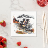 Berner mountainbike in de bergen servet (Insitu)