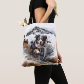 Berner mountainbike in de bergen tote bag (Dichtbij)