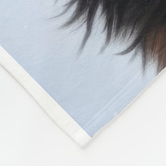 Berner Mountan Dog Fleece Deken (Hoek)