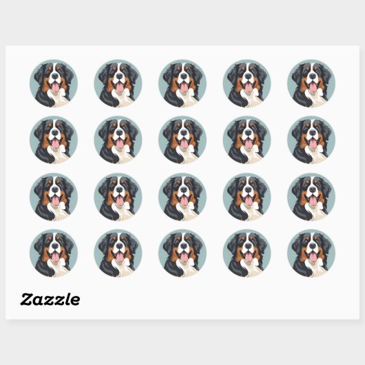 Berner Mountin Dog Sticker (Vel)