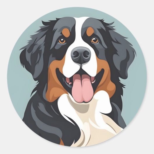 Berner Mountin Dog Sticker (Voorkant)
