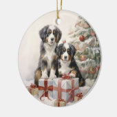  Berner Mt. Hondenkerst Keramisch Ornament (Links)