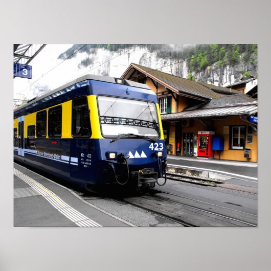 Berner Oberland bahn trein Poster (Voorkant)