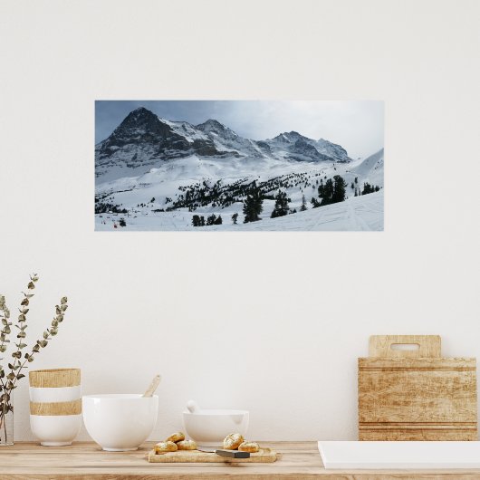 Berner Oberland in Winter Poster (Keuken)