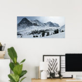 Berner Oberland in Winter Poster (Thuiskantoor)