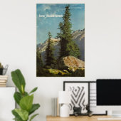 Berner Oberland, Schweiz, Travel Ski Poster (Thuiskantoor)