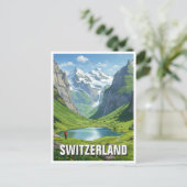 Berner Oberland Zwitserland Reizen Briefkaart (Staand voorkant)