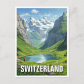 Berner Oberland Zwitserland Reizen Briefkaart (Voorkant)