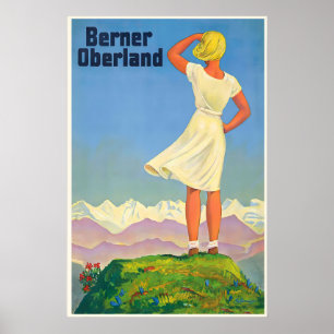 Berner Oberland Zwitserse Alpen Zwitserland Wereld Poster