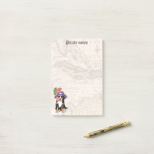 Berner Pirate Post-it® Notes (Op bureau)