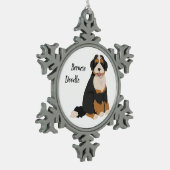 Berner Poedel mix, Bernedoodle Kerst Ornament (Links)