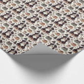 Berner Puppy Kerstmis Cadeaupapier (Hoek)