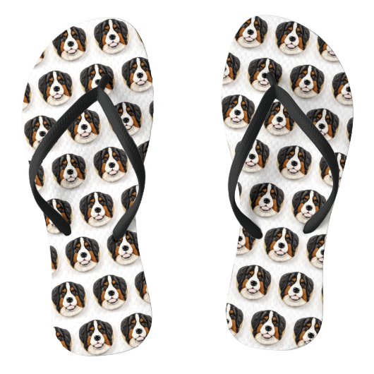 Berner Sennenhond 3D Geïnspireerd Teenslippers (Voetbed)