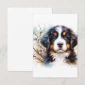 Berner Sennenhond AI Puppy Bedankkaart (Voorkant / Achterkant)