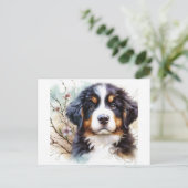 Berner Sennenhond AI Puppy Briefkaart (Staand voorkant)