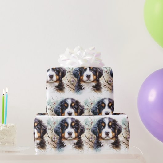 Berner Sennenhond AI Puppy Cadeaupapier (Feestgeschenken)