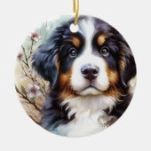 Berner Sennenhond AI Puppy Keramisch Ornament (Voorkant)
