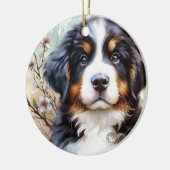 Berner Sennenhond AI Puppy Keramisch Ornament (Links)