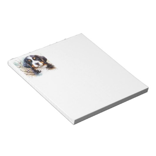 Berner Sennenhond AI Puppy Notitieblok (Schuin)