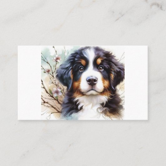 Berner Sennenhond AI Puppy Visitekaartje (Voorkant)
