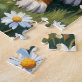 Berner Sennenhond Alpenweide Kunst Legpuzzel (Zijkant)