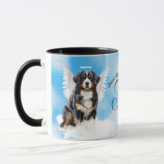 Berner Sennenhond Angel Custom Pet Memorial Mok (Links)