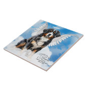 Berner Sennenhond Angel Custom Pet Memorial Tegeltje (Zijkant)