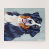 Berner Sennenhond | Aquarel Huisdier Legpuzzel (Horizontaal)